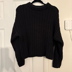 Universal Thread Black Ribbed Women's Sweater